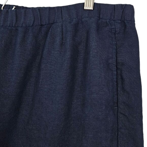 J Jill Love Linen Navy Blue Pull On Pants size extra large xl - Picture 3 of 4